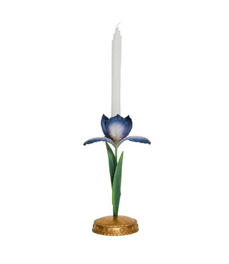 Juliska Meadow Walk Iris 9" Candlestick - Chambray