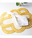 Scallop Stripe Placemat - Sunshine