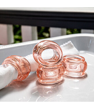 Juliska Provence Napkin Ring Set/4 - Blush Provence