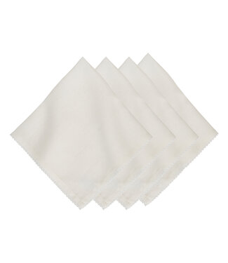Juliska Berry Scallop Napkin Set/4 - White