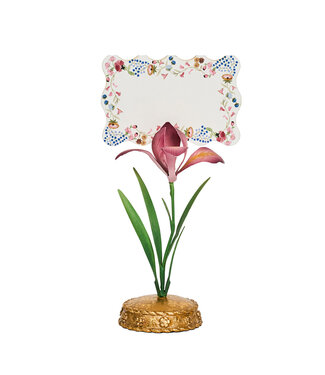 Juliska Meadow Walk Iris Place Card Holder - Pink