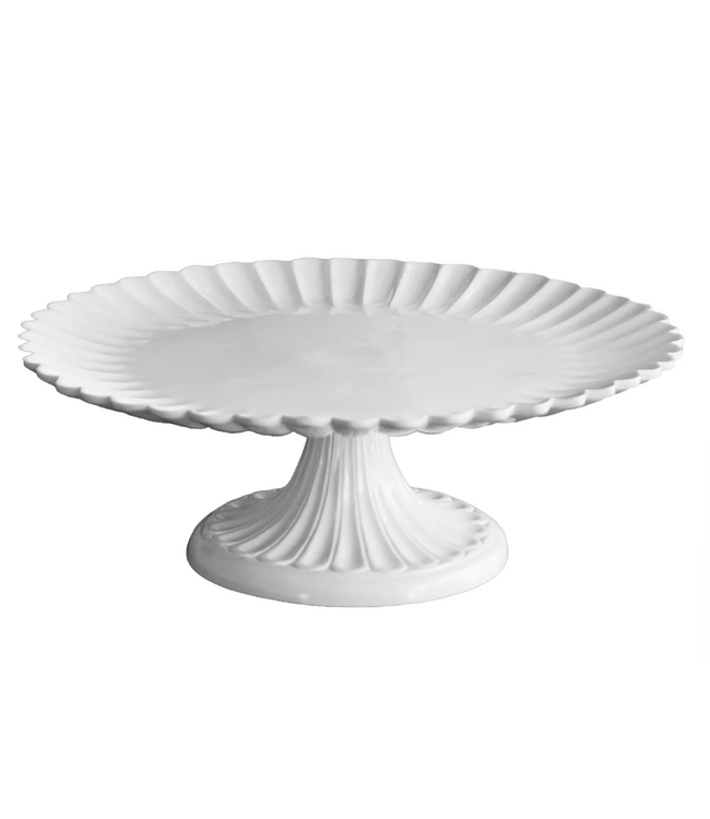 VIDA Vienna Pedestal Cake Plate (White)
