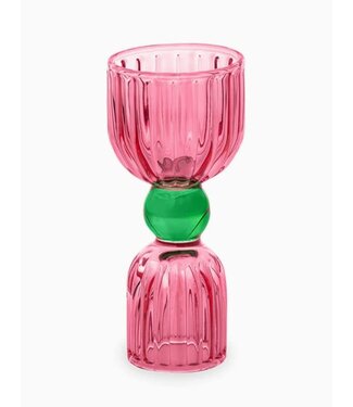 Bando Tipsy Turvy Double Shot Glass, Pink