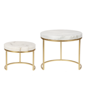 Ganz Gold Marble Cake Stand Large