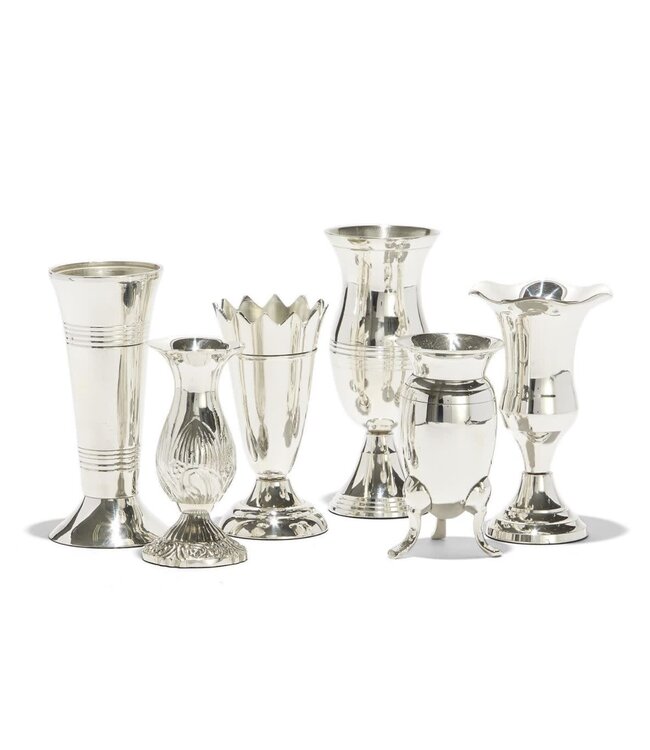 Queen Anne Silver-Plated Vases