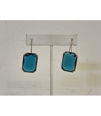 Laura McClendon Teal Gemstone Earrings