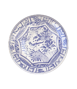 Gien Dessert Plate Oiseau Bleu