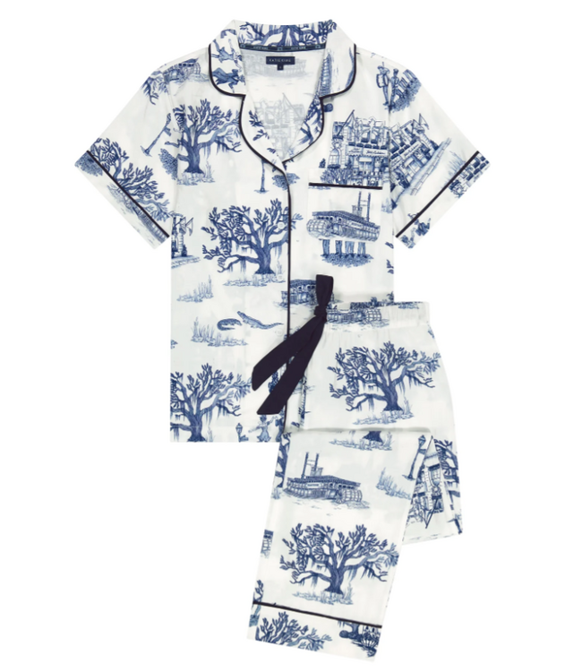 New Orleans Toile Pajama Pants Set