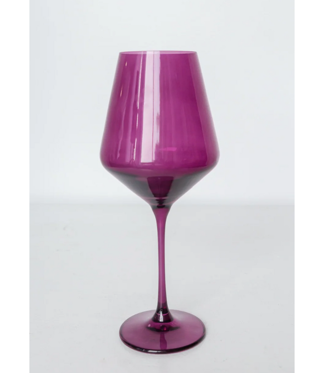 Estelle Colored Wine Stemware Single {Amethyst}