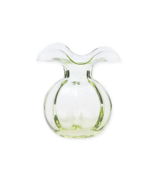 Vietri Hibiscus Glass Green Bud Vase
