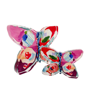 Lauren Dunn Red Butterfly Bitty Acrylic Block