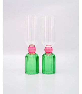 Bando Tipsy Turvy Bar Glass Set, Green (2)