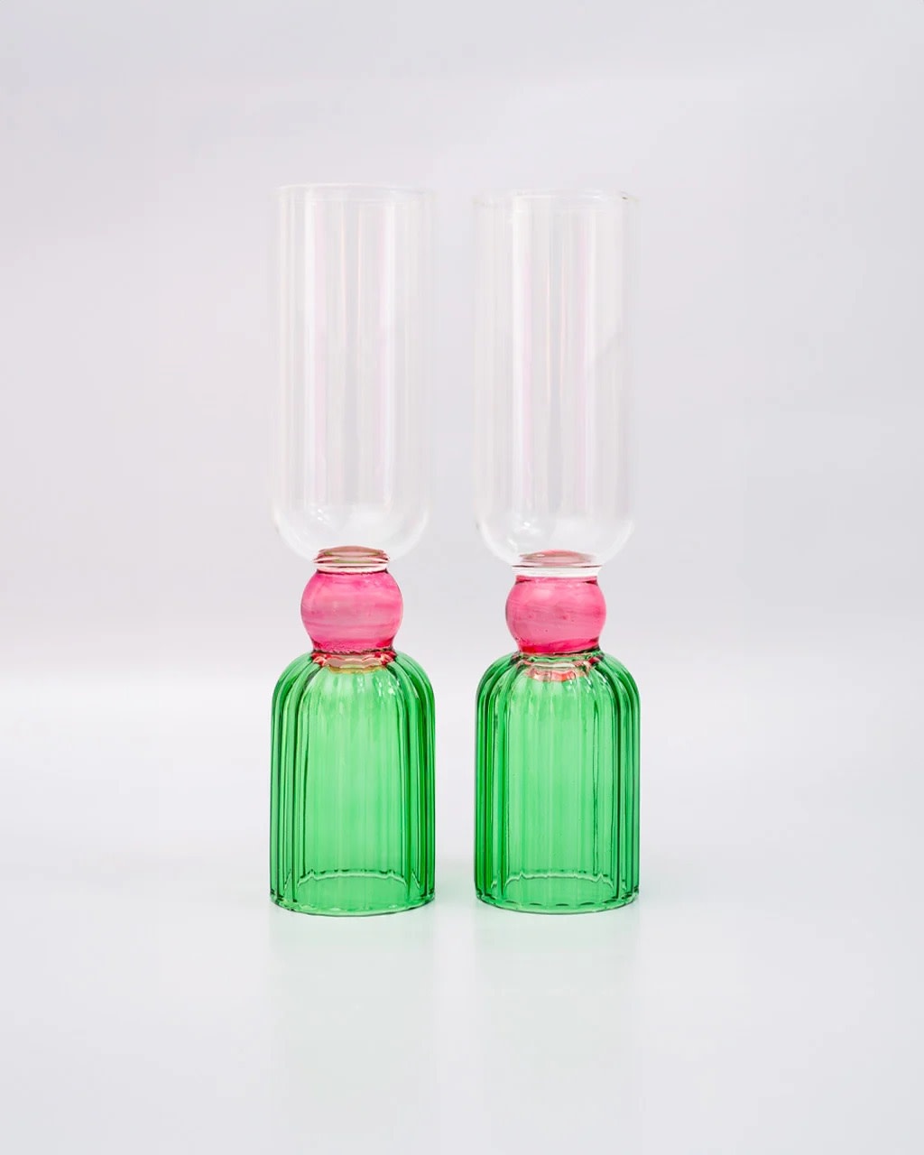 Bando Tipsy Turvy Bar Glass Set, Green (2) - Judy At The Rink
