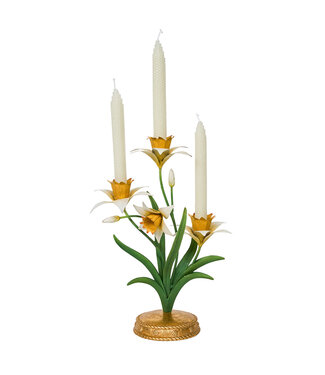 Juliska Meadow Walk Daffodil 14" Centerpiece Candelabra