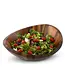 Munich Pattern Large Acacia Wood Salad Bowl