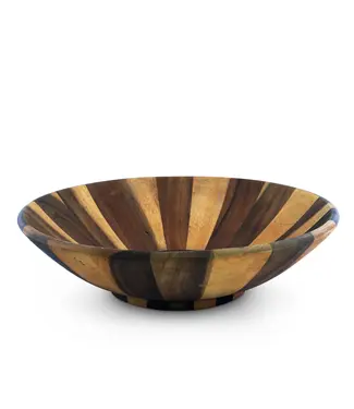 Arthur Court Wok Style Wooden Acacia Salad Bowl Extra Large