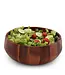 Modern Round Acacia Wood Salad Bowl Large