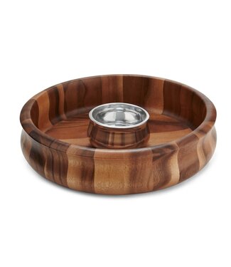 Nambe Nara Chip & Dip 13''