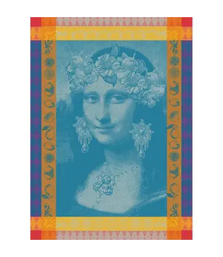 Garnier Thiebaut Mona Lisa Bleu Kitchen Towel
