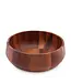 Modern Round Acacia Wood Salad Bowl Large