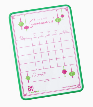Oh My Mahjong Lantern Scorecard