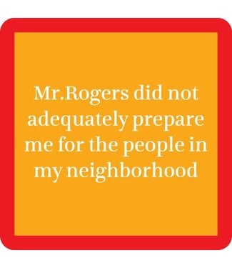 Drinks on Me Coasters Mr Rogers Coaster
