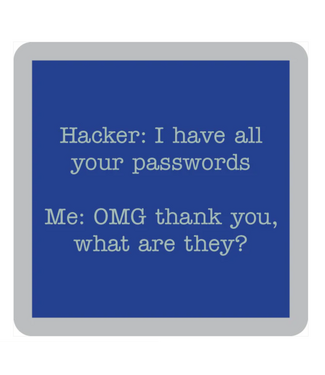 Drinks on Me Coasters Hacker Coaster