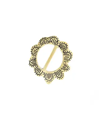 Handker Bandanas Monica Brass Bandana Slide