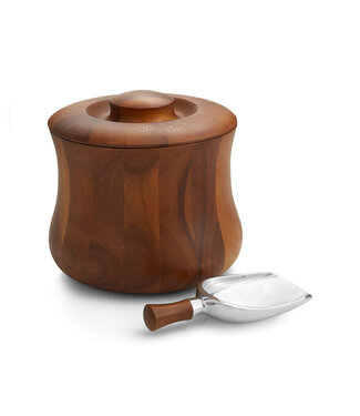 Nambe Nara Ice Bucket w/ Scoop