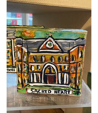 Jax Jax Sacred Heart Mini Painting