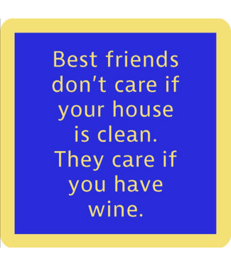 Drinks on Me Coasters Clean House Funny Coaster