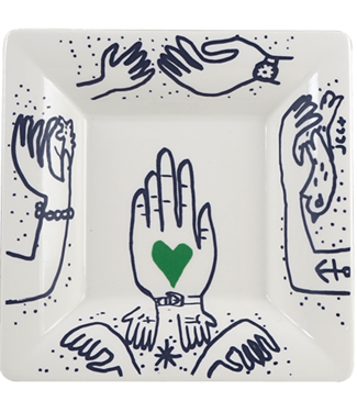 Gien Large Square Candy Hands Archipel Sentimental