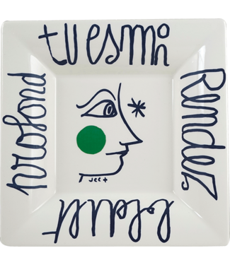 Gien Square Candy Tray XL Portrait Archipel Sentimental