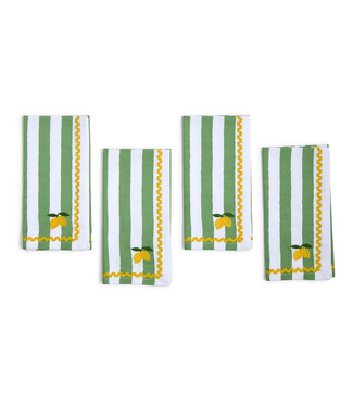 Two's Company Lemon Cloth Napkins