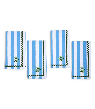 Two's Company Olive Cloth Napkins