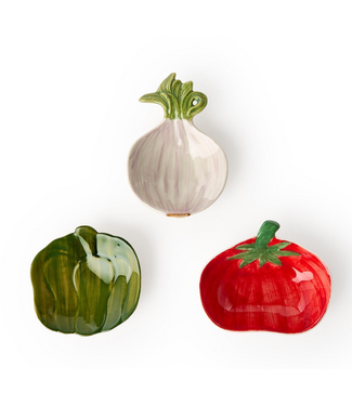 Two's Company Garden Harvest Vegetable Tidbit Dish