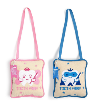 Two's Company Tooth Fairy Embroidered Pillow Door Hanger