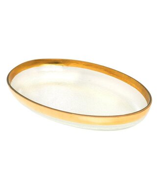 Annieglass Mod Large Oval Platter