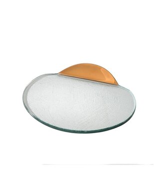 Annie Glass 11 1/2 x 10'' Medium Rounded Server