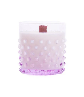 Anna von Lipa Hobnail Candle Lilla with Lavendar Garden