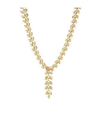 Capucine de Wulf Golden Laurel Convertible Necklace, 16"+2" - Gold