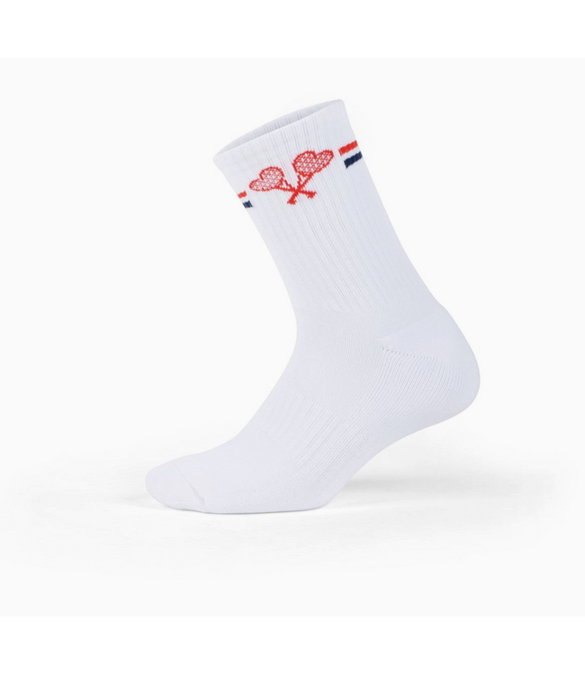 Love All Tennis Socks Red and Navy