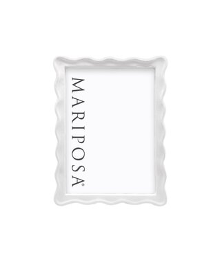 Mariposa Wavy White 5x7 Frame
