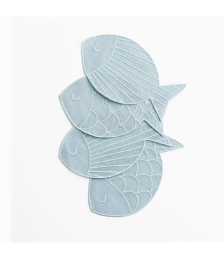 Piecework Puzzles Sardine Cocktail Napkins - Set of 4