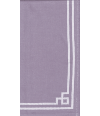Caspari Rive Gauche Lilac Fabric Cotton Tea Towels-23x31 Inches