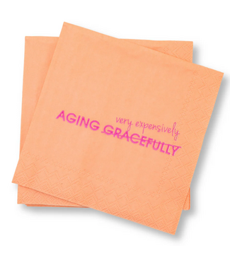 Chez Gagne Aging Expensively Cocktail Napkins