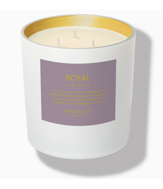 Moodcast Fragrance 3-Wick Coconut Wax Candle - Royal - 24 oz Jar