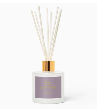 Moodcast Fragrance Reed Diffuser -  Royal - 3.4 oz Glass Jar