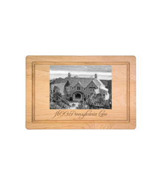 Sophistiplate 20X14 Maple Rectangle with No Handles