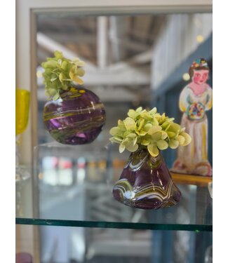 Ridge Walker Glass Ridge Walker Mardi Gras Vase